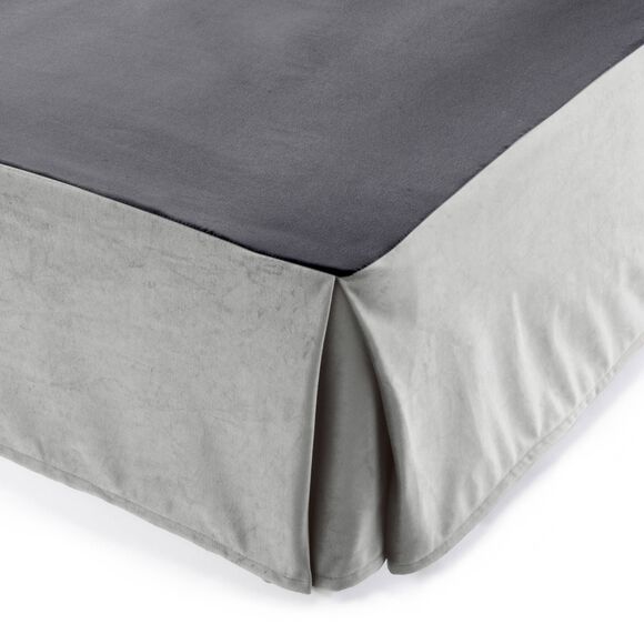Cache-sommier intégral toucher très doux (gris clair) Cache-sommier intégral toucher très doux (gris clair)